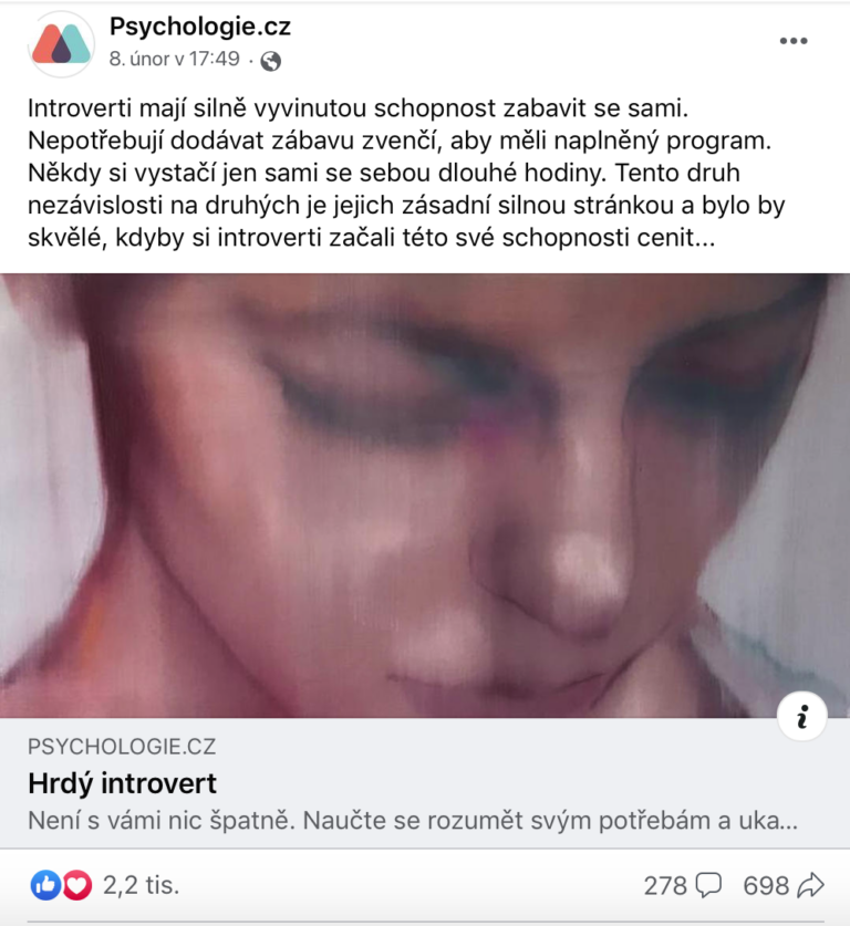 Hrdý introvert na psychologie.cz